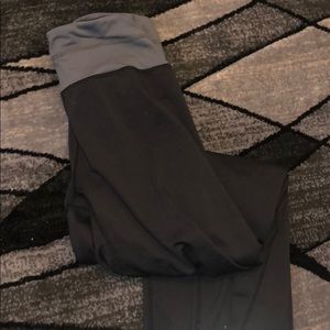 Black Reebok yoga pants